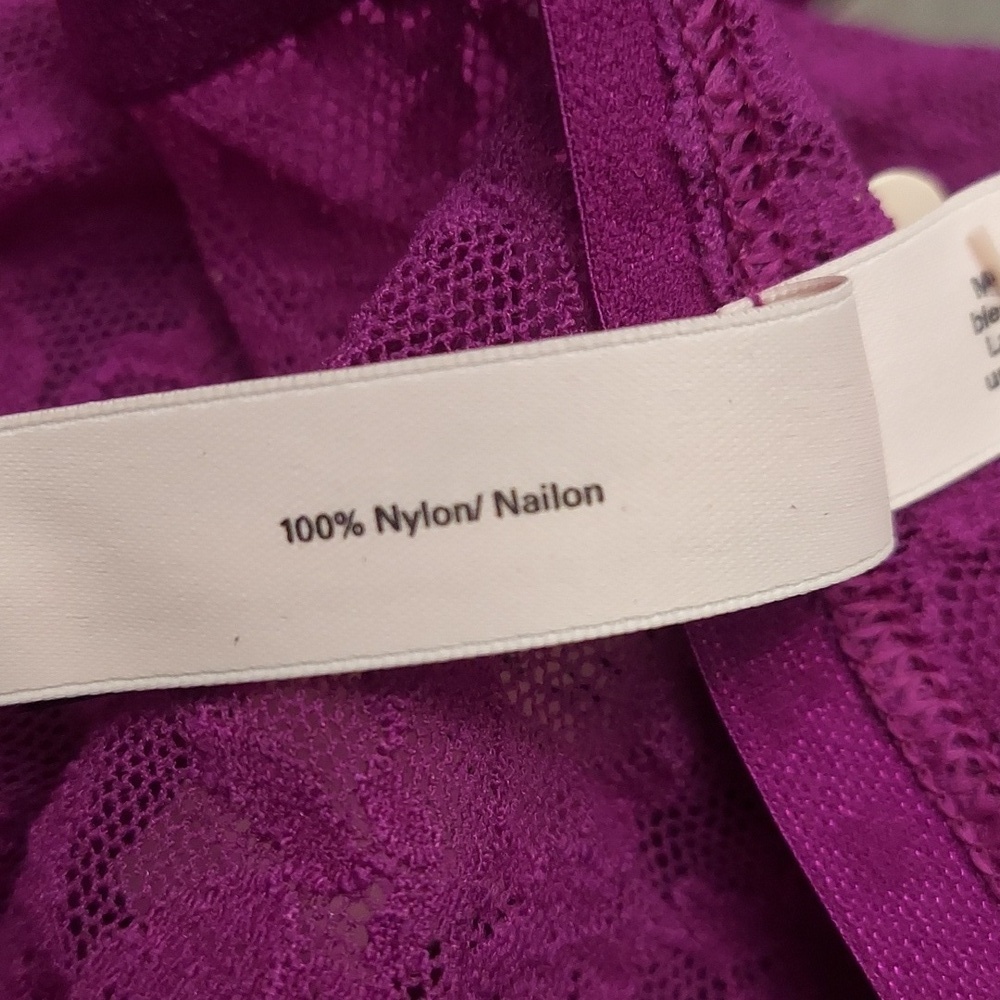 VICTORIA'S SECRET Purple Lace Bikini Panty NEW M - Picture 7 of 8